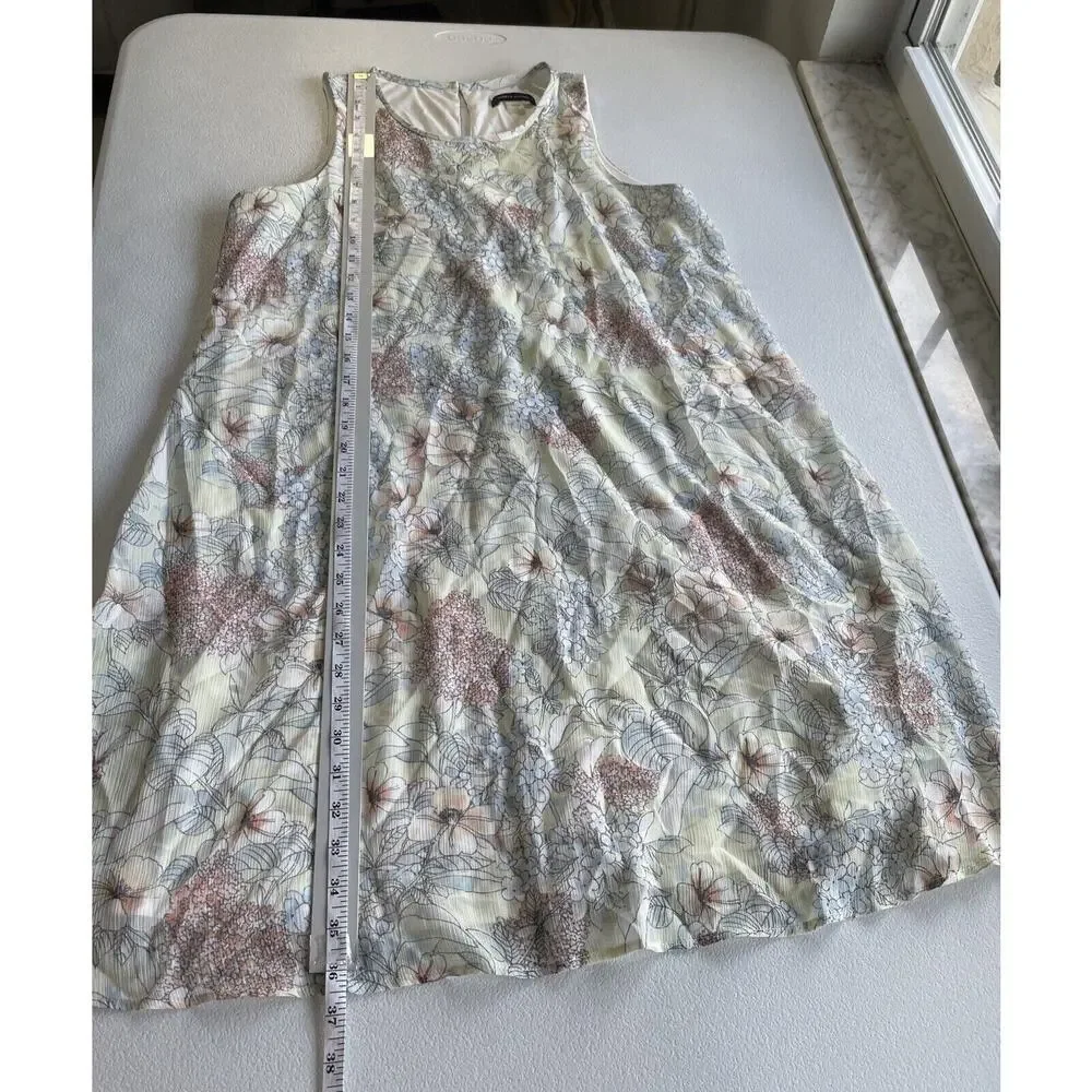 Tommy Hilfiger Women’s 10 Trapeze Sundress Dress Floral Print Sleeveless Keyhole - Picture 11 of 12